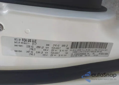 2017 Dodge Grand Caravan Gt из США, поврежденный, VIN 2C4RDGEG9HR860636